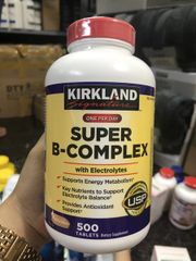 Viên Uống Vitamin Tổng Hợp Kirkland Super B Complex 500 Viên - Tăng Cường Năng Lượng và Giảm Căng Thẳng cho Sức Khỏe Tối Ưu