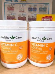Healthy Care Vitamin C 500mg Hũ Cam 500 Viên - Thực Phẩm Bổ Sung Chính Hãng - Hũ cam