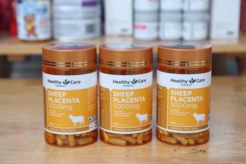 Viên Uống Nhau Thai Cừu Healthy Care 5000Mg - Thực Phẩm Chức Năng Làm Đẹp Da và Tăng Cường Sức Khỏe, 100 Viên