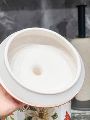 Hũ Sứ Magrace Hình Chim Chào Mào Đỏ 3L - Hộp Đựng Thức Ăn Sang Trọng, Dụng Cụ Bếp Thủy Tinh Đẹp Mắt