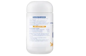 Viên nhai Nature's Way Kids Smart DHA 300mg - Hỗ trợ phát triển não bộ và thị giác cho bé, hương cam thơm ngon (50 viên)