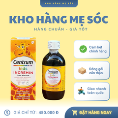 Vitamin Tổng Hợp Centrum Kids 200ml - Siro Hỗ Trợ Bé Biếng Ăn, Phát Triển Chất Xám và Sức Đề Kháng