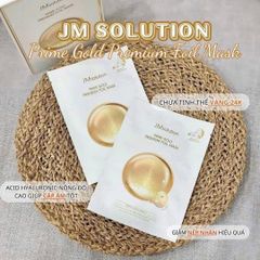 Hộp 10 Miếng Mặt Nạ JM Vàng Solution Prime Gold Premium Foil Mask - Dưỡng Ẩm và Làm Sáng Da, Xuất Xứ Hàn Quốc