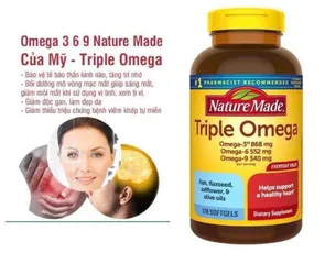 Viên uống triple Omega 3-6-9 Nature Made 74 viên Mỹ  300707