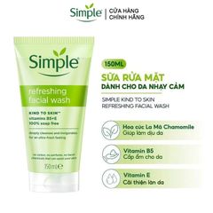 Sữa Rữa Mặt Simple Kind To Skin Refreshing Facial 150M (Mẫu Mới) 300717