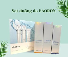 Set Dưỡng Da Eaoron Hyaluronic 3 Món - SRM 100ml, Nước Hoa Hồng 120ml & Sữa Dưỡng 120ml - Giải Pháp Cung Cấp Độ Ẩm Hiệu Quả
