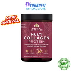 Bột Uống Ancient Nutrittion Collagen Peptides Hydrolyzed Thuỷ Phân Bổ Sung Lợi Khuẩn (Hộp 242.2 gram) - YoungFit