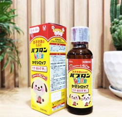 Siro Cảm Cúm Pabron Kids Vị Dâu 120ml - Giúp Trẻ Em Giảm Ho, Sổ Mũi, Sốt, Dễ Uống, Chất Lượng Từ Nhật Bản