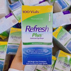 Nước Nhỏ Mắt Nhân Tạo Refresh Plus 15ml (Hộp 2 Lọ) - Giải Pháp Chăm Sóc Mắt Khô Và Khó Chịu, Bảo Vệ Đôi Mắt Từ Môi Trường