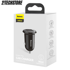 Tẩu sạc ô tô Baseus CCALLP-01 sạc nhanh hai cổng USB