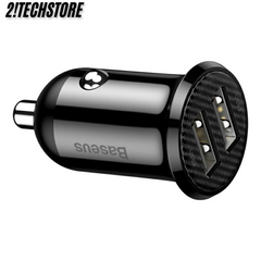Tẩu sạc ô tô Baseus CCALLP-01 sạc nhanh hai cổng USB