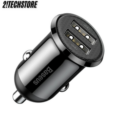Tẩu sạc ô tô Baseus CCALLP-01 sạc nhanh hai cổng USB