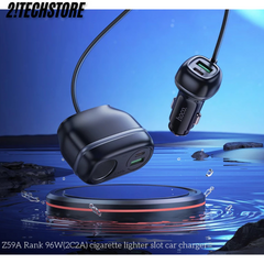 Tẩu sạc ô tô Hoco Z59A 96W sạc nhanh đa cổng 4 cổng USB (2 Type-C, 2 USB-A)