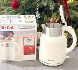 Ấm Siêu Tốc Tefal Thermos Protect KO190AE0 - Bình Đun Nước Nóng 1,9L, An Toàn, Chống Bỏng, Dễ Dàng Sử Dụng