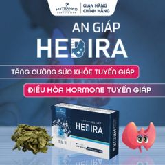Viên uống An Giáp Hedira 30 viên - Hỗ trợ tăng cường sức khỏe tuyến giáp và điều hòa hormone - Thực phẩm chức năng Nutramed
