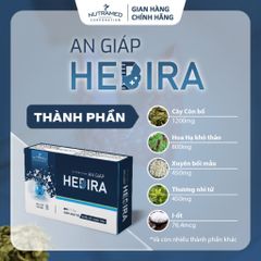 Viên uống An Giáp Hedira 30 viên - Hỗ trợ tăng cường sức khỏe tuyến giáp và điều hòa hormone - Thực phẩm chức năng Nutramed