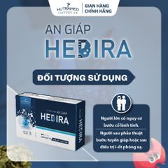 Viên uống An Giáp Hedira 30 viên - Hỗ trợ tăng cường sức khỏe tuyến giáp và điều hòa hormone - Thực phẩm chức năng Nutramed