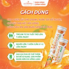Viên sủi Veroka Multi cung cấp 12 vitamin hỗ trợ bổ sung năng lượng tăng cường sức đề kháng (20 viên)
