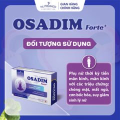 Osadim Forte - Viên uống hỗ trợ cân bằng hormone, cải thiện triệu chứng mãn kinh cho phụ nữ (40 viên) - Nutramed