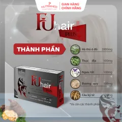 Viên uống Fuhair Plus - Hỗ trợ giảm rụng tóc, làm đen tóc và chăm sóc tóc chắc khỏe - Nutramed