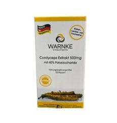 Viên uống Đông Trùng Hạ Thảo Warnke Cordyceps Extrakt 500mg - Bồi bổ sức khỏe, tăng cường miễn dịch, 120 viên