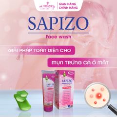 Gel Rửa Mặt Sapizo 100g - Sạch Da, Cải Thiện Mụn - Dành Cho Da Dầu và Da Hỗn Hợp - Sản Phẩm Chính Hãng