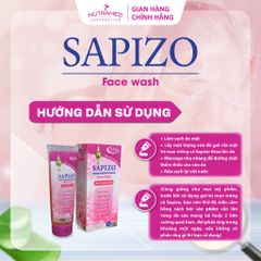 Gel Rửa Mặt Sapizo 100g - Sạch Da, Cải Thiện Mụn - Dành Cho Da Dầu và Da Hỗn Hợp - Sản Phẩm Chính Hãng