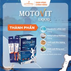 Gói Uống Motovit Liquid Hỗ Trợ Đau Khớp, Viêm Khớp & Thoái Hóa Khớp - 20 Gói 15ml - Sản Phẩm Bổ Trợ Xương Khớp Nutramed