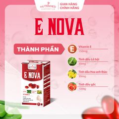Viên uống E Nova Nutramed - Hỗ trợ ngăn ngừa lão hóa da, đẹp da, chống oxy hóa (60 viên)