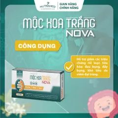Viên uống Mộc Hoa Trắng Nova - Hỗ trợ sức khỏe đường ruột và viêm đại tràng (30 viên) - Nutramed