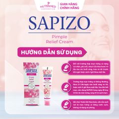 Kem Sapizo Cream 25g - Hỗ trợ cải thiện mụn trứng cá, làm mờ thâm và sẹo, dưỡng da mịn màng, chính hãng, an toàn cho làn da.