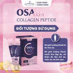 Gói Uống Osaskin Collagen Peptide - Hỗ Trợ Làm Đẹp Da, Chống Lão Hóa, Tăng Độ Đàn Hồi - Nutramed 15ml x 20 Gói