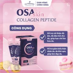 Gói Uống Osaskin Collagen Peptide - Hỗ Trợ Làm Đẹp Da, Chống Lão Hóa, Tăng Độ Đàn Hồi - Nutramed 15ml x 20 Gói