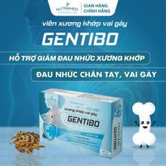 Viên uống Gentibo hỗ trợ giảm đau xương khớp, mỏi chân tay và vai gáy - Giải pháp cho sức khỏe xương khớp (30 viên)