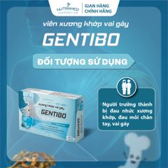Viên uống Gentibo hỗ trợ giảm đau xương khớp, mỏi chân tay và vai gáy - Giải pháp cho sức khỏe xương khớp (30 viên)