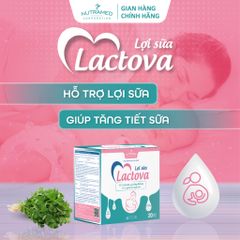 Cốm Lợi Sữa Lactova 20 Gói - Giải Pháp Tăng Tiết Sữa & Giảm Tắc Tuyến Sữa Cho Phụ Nữ Sau Sinh - Nutramed