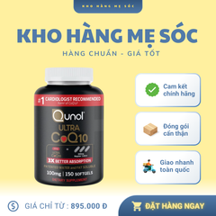 Viên Uống Hỗ Trợ Tim Mạch Qunol Ultra CoQ10 100mg - Tăng Cường Năng Lượng, Hấp Thu Gấp 3 Lần, Sản Phẩm Mỹ Chính Hãng
