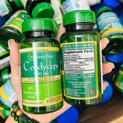 Đông trùng hạ thảo Puritan’s Pride Cordyceps 750mg 60 viên