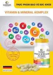 Viên Uống Tổng Hợp Vitamin & Khoáng Chất Warnke Komplex 100 Viên - Tăng Cường Sức Đề Kháng và Cải Thiện Sức Khỏe