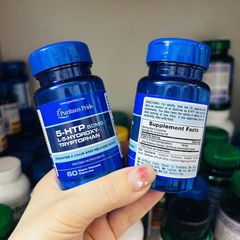 Giảm căng thẳng, an thần Puritan’s Pride 5-HTP 50mg 60 viên