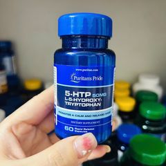 Giảm căng thẳng, an thần Puritan’s Pride 5-HTP 50mg 60 viên