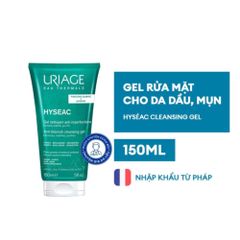 Sữa Rửa Mặt Uriage Hyseac 150mL - Gel Rửa Mặt Chuyên Dụng Cho Da Dầu, Hỗn Hợp, Ngừa Mụn Từ Pháp
