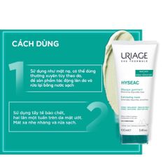 Mặt Nạ Tẩy Tế Bào Chết Uriage Hyseac 100ml - Giải Pháp Cho Da Dầu và Mụn, Mang Lại Thông Thoáng và Khỏe Mạnh