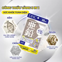 [Nhập khẩu] Viên uống DHC Zinc (30 Viên/ 30 Ngày) bổ sung kẽm, duy trì sức khỏe