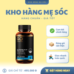 Tinh Chất Hàu Go Healthy Oyster Plus Zinc 120 Viên - Hỗ Trợ Sinh Lý Nam Giới, Tăng Cường Sức Khỏe - Sản Phẩm Chất Lượng Từ Úc