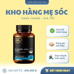 Viên uống tinh chất hàu Go Healthy Go Oyster Plus Zinc của New Zealand 120 viên - Hỗ trợ sức khỏe Nam giới – MẸ SÓC