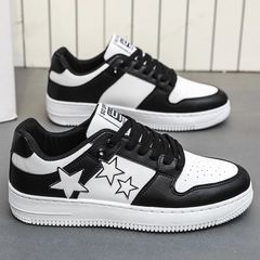 Giày Nam Sneaker Họa Tiết Ngôi Sao Thời Trang - Giày Thể Thao Đẹp, Nhẹ, Thoáng Khí, Phù Hợp Đi Học và Tập Gym