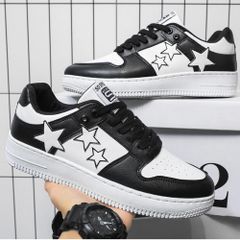 Giày Nam Sneaker Họa Tiết Ngôi Sao Thời Trang - Giày Thể Thao Đẹp, Nhẹ, Thoáng Khí, Phù Hợp Đi Học và Tập Gym