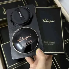 Phấn Cushion Cao Cấp Elujai Black Kèm Lõi - Trang Điểm Dưỡng Ẩm, Chống Nắng, Che Khuyết Điểm Hoàn Hảo cho Làn Da Mịn Màng