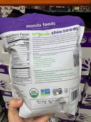Hạt Chia Hữu Cơ Monda Food 1.36kg - Superfood Giảm Cân Tự Nhiên, Nguồn Năng Lượng Cho Cả Gia Đình, Không Biến Đổi Gen